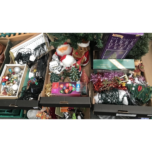 497 - 3 Boxes containing Christmas decorations