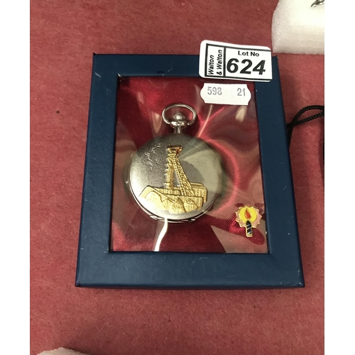 624 - A 'miner's' pocket watch