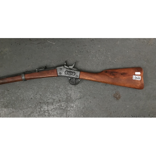 648 - Repro flint lock rifle