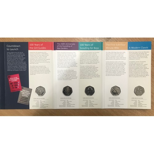 626A - Commemorative 50p coin set with kew gardens