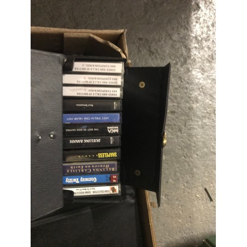 30 - 2 Boxes containing music cassettes