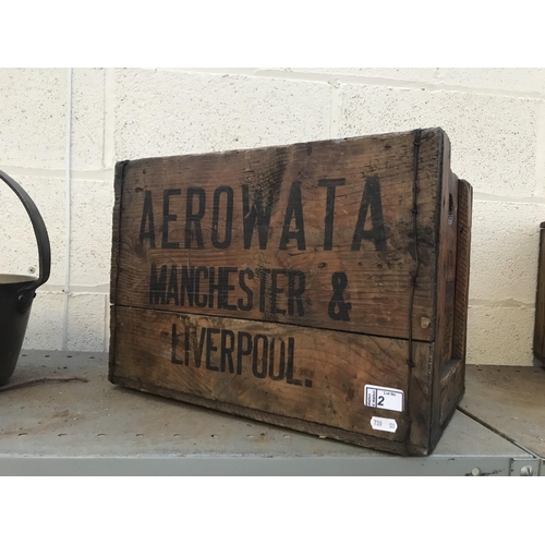 2 - Vintage 'Aerowata' crate