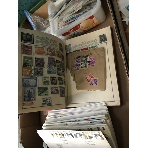 528 - 2 Boxes containing postage stamps