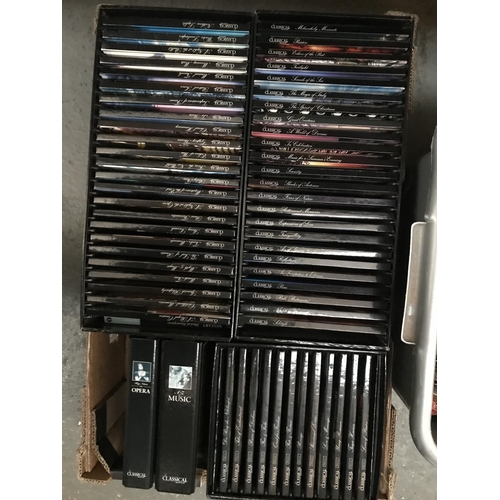 94 - 2 Boxes containing classical CDs and LPs