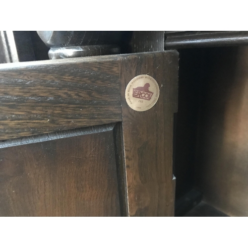 Ercol dark wood cupboard