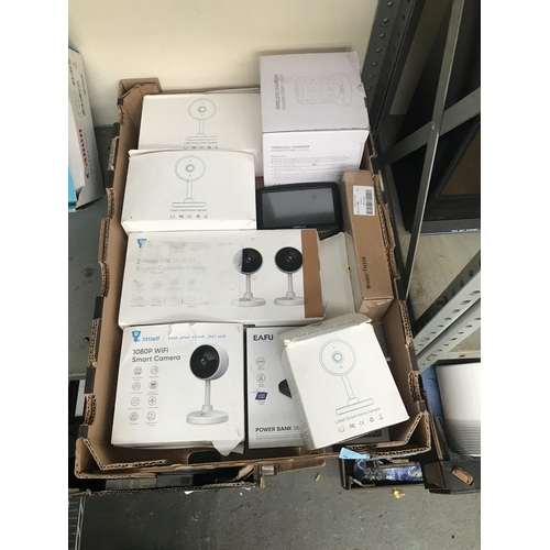 108 - Box containing WiFi video cameras