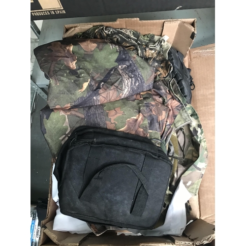 110 - Box containing camouflage gear