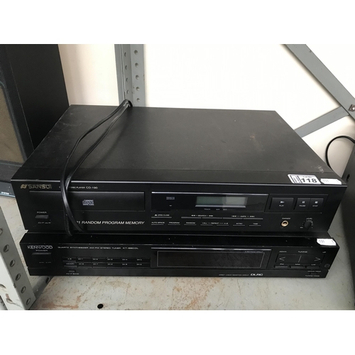 118 - Kenwood tuner and Sansui CD player
