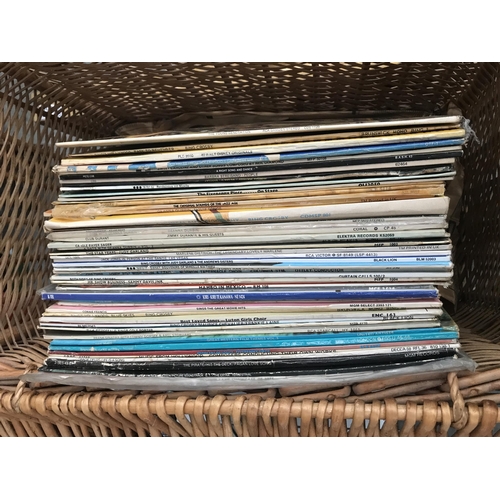 161 - Basket containing LPs