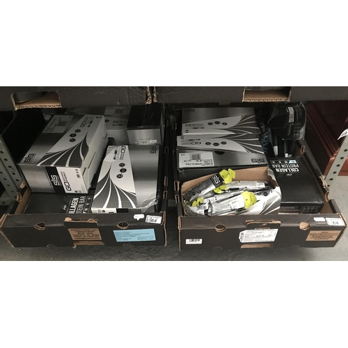 64 - 2 Boxes containing energy gel and protein bars