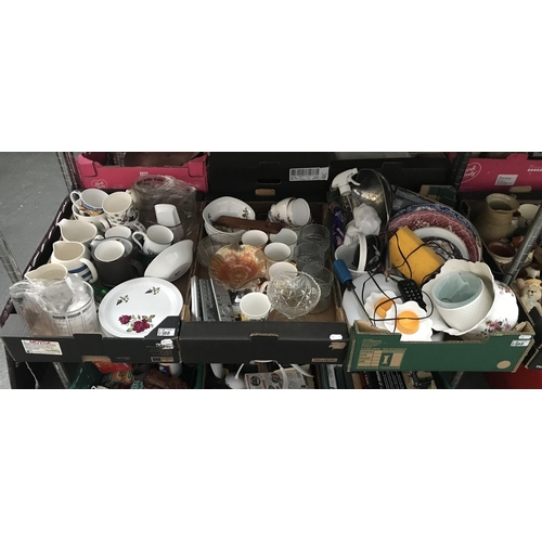 88 - 3 Boxes containing China, mugs and plates etc