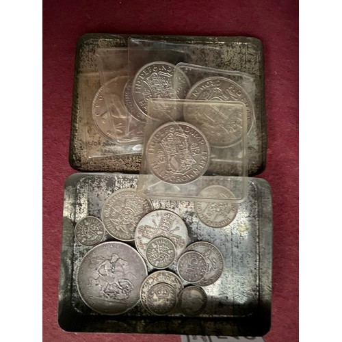 512 - Quantity of silver and 1/2 silver coins