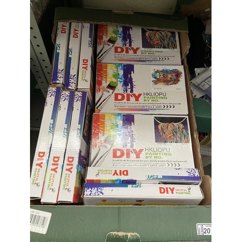 20 - Box containing new painting kits