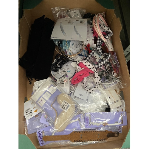 21 - Box containing new headbands and bracelets etc