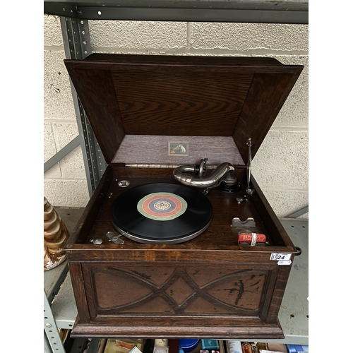 24 - HMV 'Table Grand' gramophone c1930s