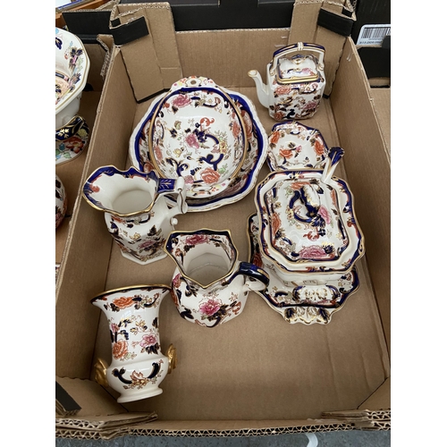 78 - Box containing Masons Mandalay jugs etc