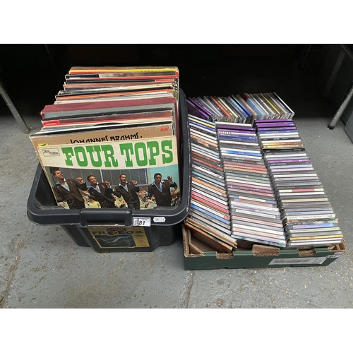 81 - 2 Boxes containing LPs and CDs