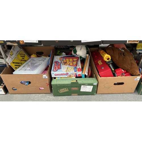 99 - 3 Boxes containing toys and board games