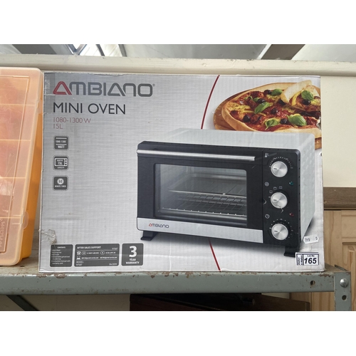 165 - Boxed mini oven