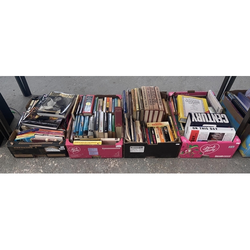 199 - 4 Boxes containing books