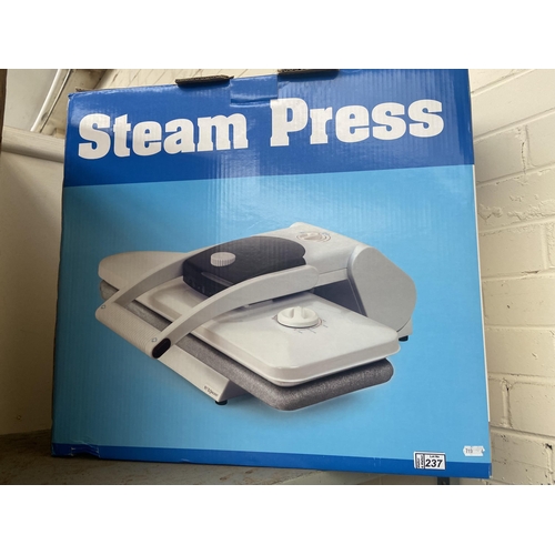 237 - Boxed steam press