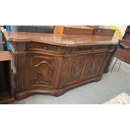 331 - Ornate veneered sideboard