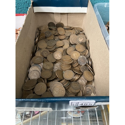 485 - Quantity of George V pennies