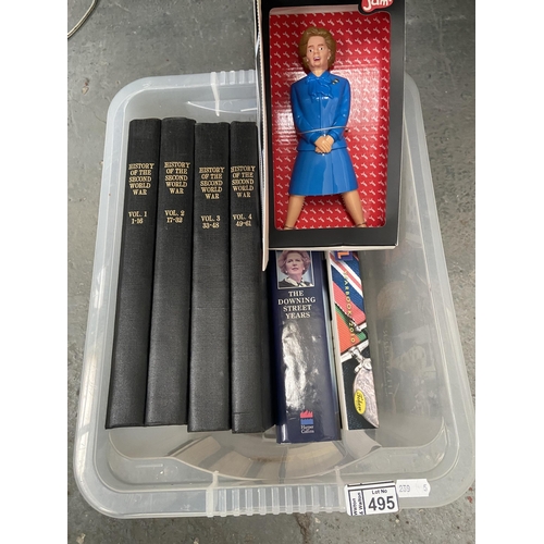 495 - Box containing WW2 books