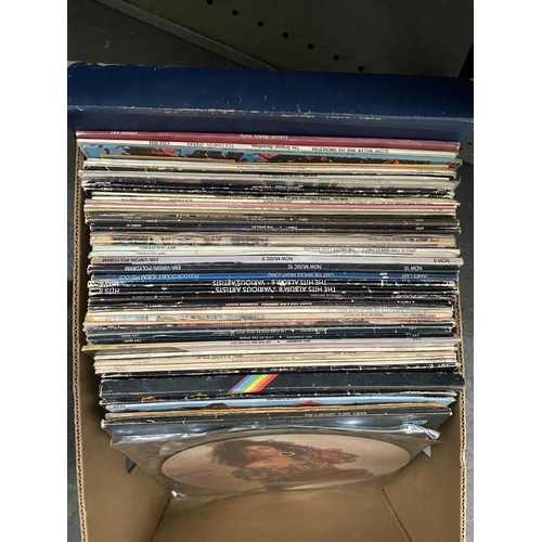 8 - Box containing LPs