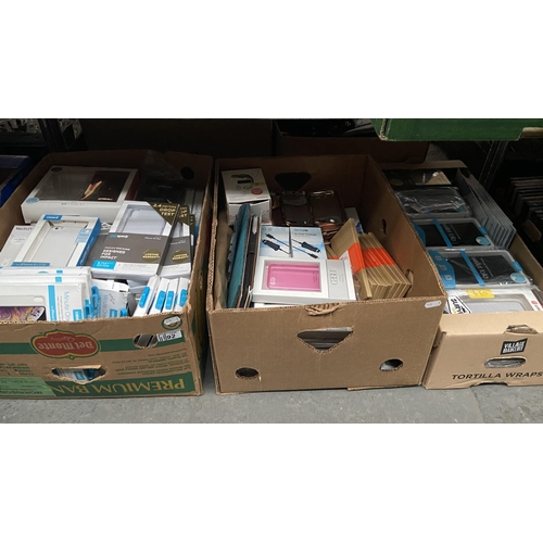 92 - 3 Boxes containing new mobile phone cases