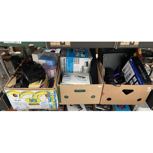 112 - 3 Boxes containing various gadgets