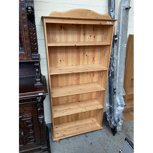 349 - Pine bookcase