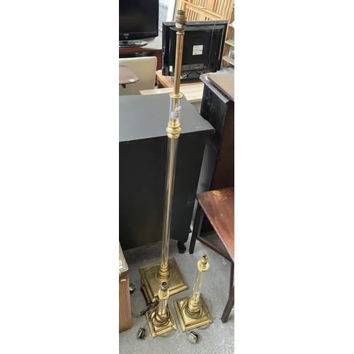 355 - 2 Table lamps and a floor lamp