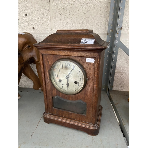 4 - Wood cased mantle clock