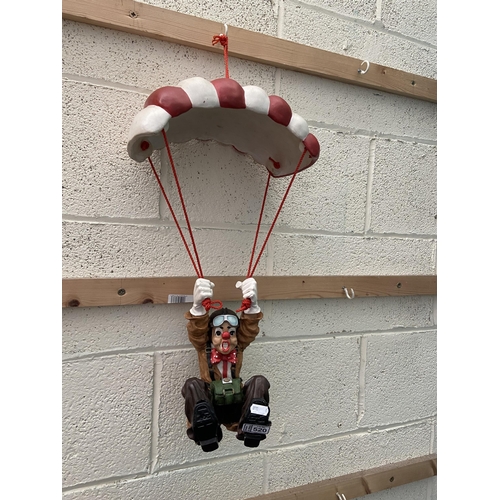 520 - A parachuting clown