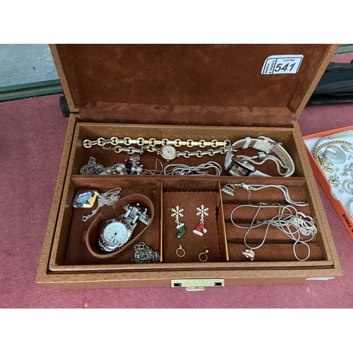 541 - Jewellery box including contents