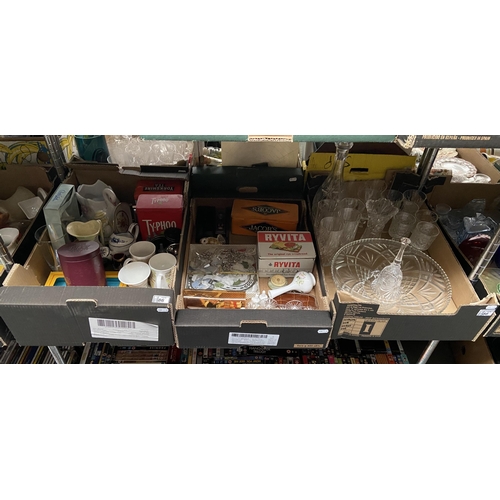 86 - 3 Boxes containing glassware and collectibles