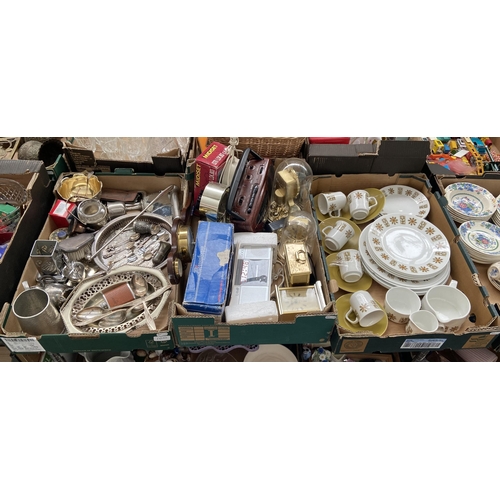 100 - 3 Boxes containing clocks and China etc