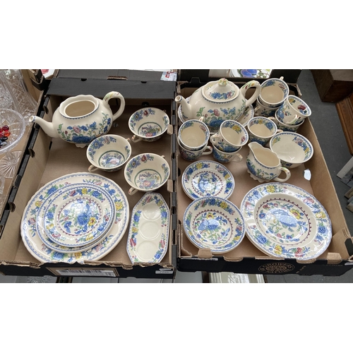 110 - 2 Boxes containing Masons 'Regency' China