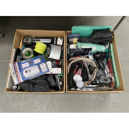 112 - 2 Boxes containing assorted new household items