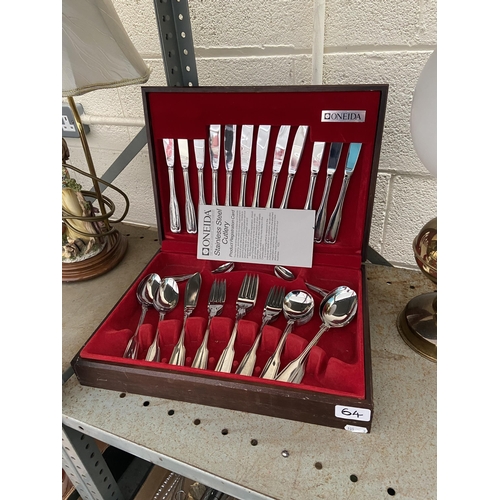 64 - Oneida canteen of cutlery