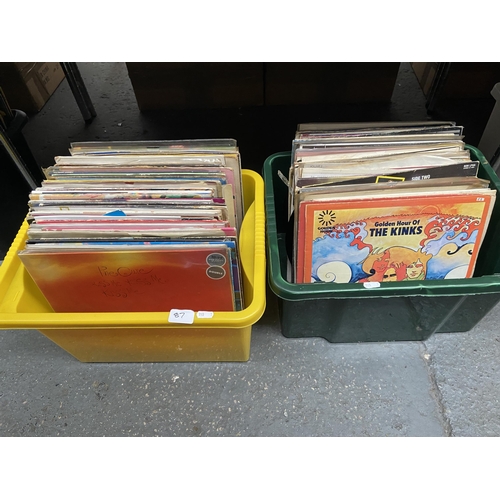 87 - 2 Boxes containing LPs