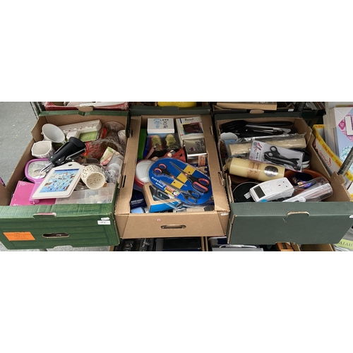 95 - 3 Boxes containing games, torches and scissors etc