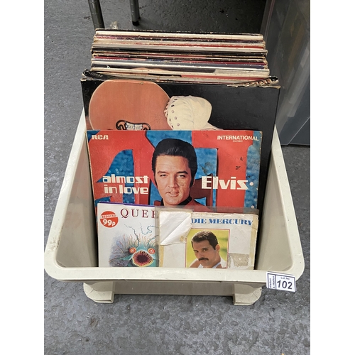 102 - Box containing a quantity of LPs