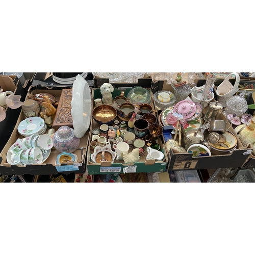 113 - 3 Boxes containing plated ware and China etc