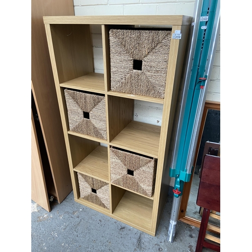 Shelving unit with baskets