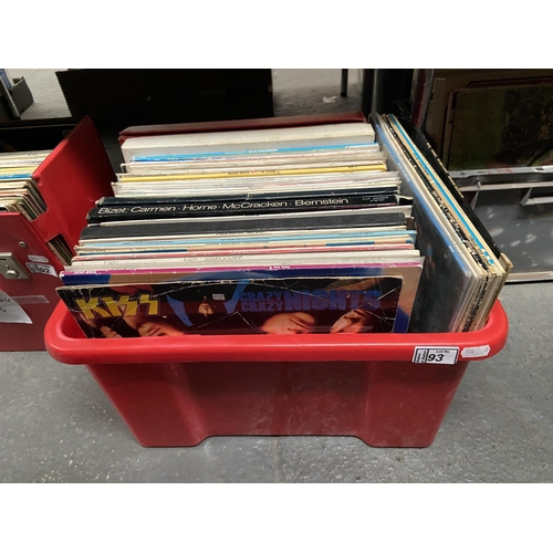 93 - Box containing LPs