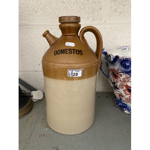 28 - Large 'Domestos' stoneware jug