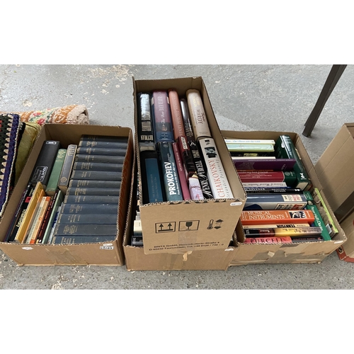 165 - 4 Boxes containing books