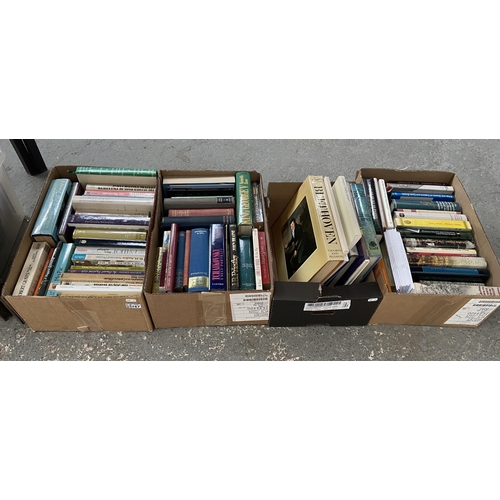 167 - 4 Boxes containing books